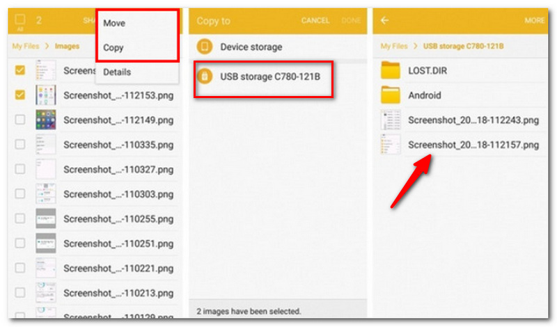 Transfer Photos With USB or Adapter