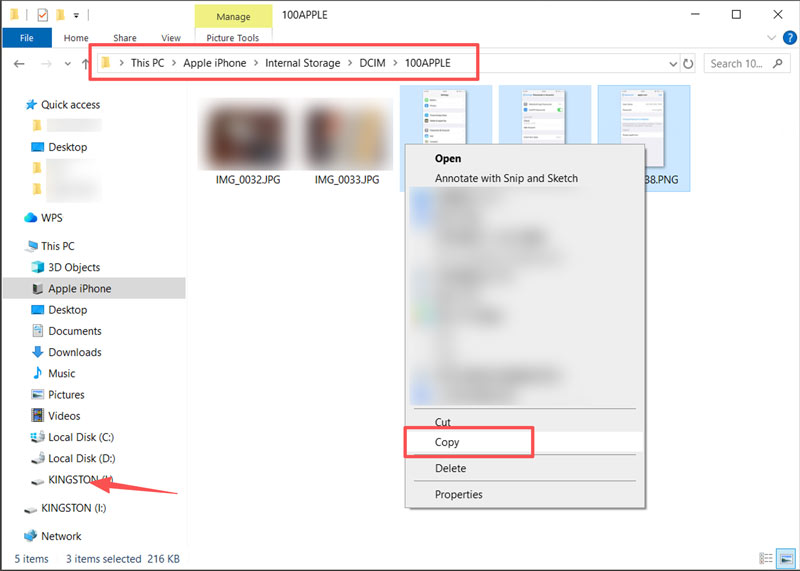 Access And Copy iPhone Photos On Pc