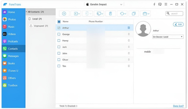 Edit Or Rename Contacts