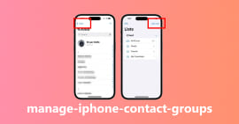 Manage iPhone Contact Groups