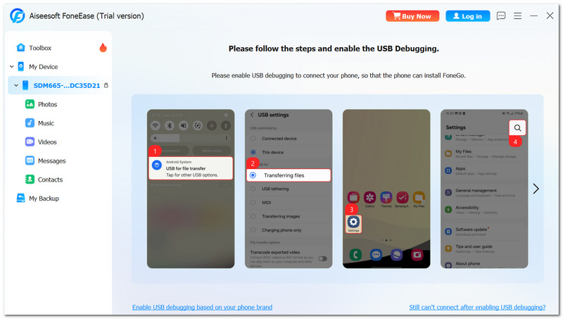 Enable Usb Debugging