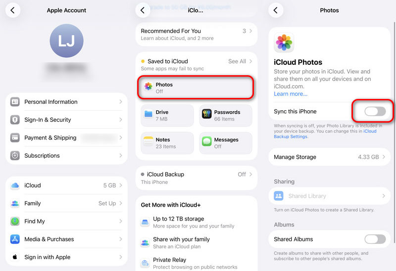 Turn On Icloud Photo