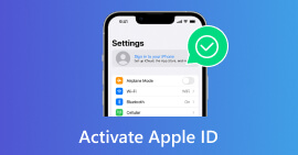 Aktiver din Apple ID