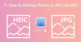 Airdrop HEIC JPG-muodossa