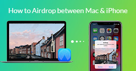 AirDrop na Maca na iPhonie .