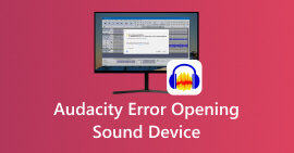 Audacity Error Opening Sound Device