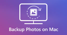 Eseguire il backup delle foto su Mac