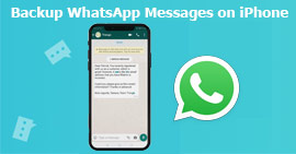 Backup dei messaggi WhatsApp iPhone