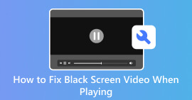 Video op zwart scherm