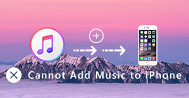 Hudbu nelze přidat do iPhone