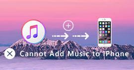 Kan inte lägga till musik till iPhone