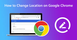 Изменить местоположение в Google Chrome