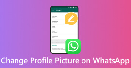Изменить изображение профиля в WhatsApp