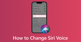 Zmień głos Siri