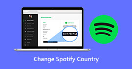 Spotify ország módosítása