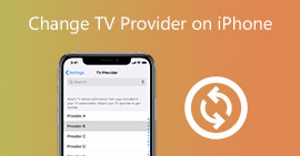 Vaihda TV-palveluntarjoaja iPhonessa