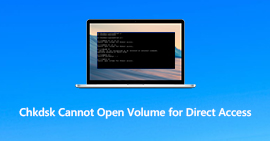 Chkdsk kan volume niet openen voor directe toegang