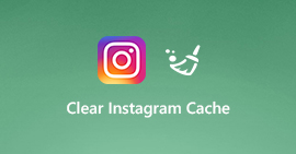 Vymazat mezipaměť Instagram na iPhone