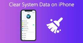 Fjern systemdata på iPhone