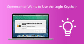 CommCenter wil login-sleutelhanger gebruiken