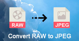 RAW naar JPEG converteren