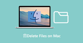Poista tiedostot Macissa
