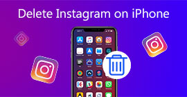 Удалить Instagram на iPhone