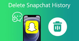 Slet Snapchat-historie
