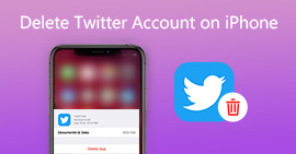 Slett Twitter-konto og data