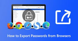 Eksporter adgangskoder fra browsere