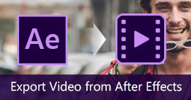 Videoyu After Effects'ten Dışa Aktar