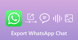 Exportálja a WhatsApp Chat alkalmazást