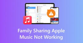 Rodinné sdílení Apple Music nefunguje