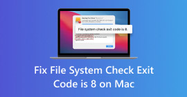 Codice di uscita del controllo del file system 8