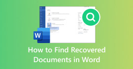 Find Recovered Documents in Word