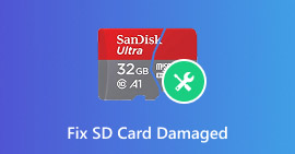 손상된 SD 카드 수정