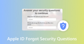 Glemte Apple ID-sikkerhetsspørsmål