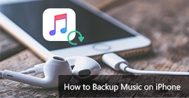Back-up van muziek op iPhone