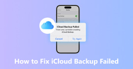 iCloud Backup mislyktes