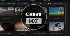 Tuo Canon MXF -video Cyberlink PowerDirectoriin