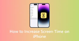 Forøg skærmtid på en iPhone