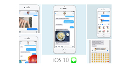 Emoji / klistermærke / håndskriftmeddelelser i iOS 10