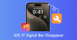 Панель сигналов iOS 17 исчезает