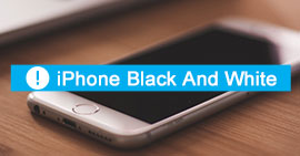 iPhone černá a bílá