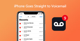 iPhone går lige til voicemail