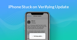 iPhone sitter fast ved verifisering av oppdatering