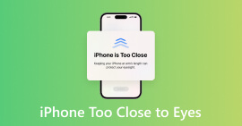 iPhone túl közel van a szemhez