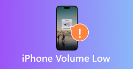 iPhone-volum lavt