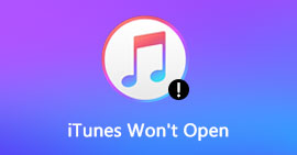 iTunes vil ikke åpne