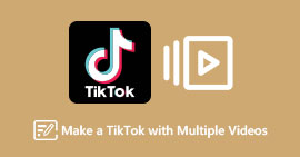 Maak een TikTok met meerdere video's